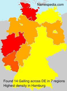 Surname Galling in Germany Surname Galling in Germany