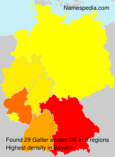 Surname Galter in Germany Surname Galter in Germany