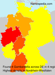 Surname Gambardella in Germany Surname Gambardella in Germany