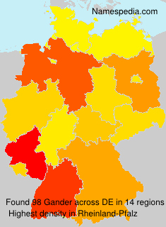 Surname Gander in Germany Surname Gander in Germany