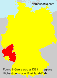 Surname Ganis in Germany Surname Ganis in Germany