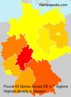 Surname Ganss in Germany Surname Ganss in Germany