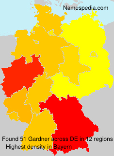 Surname Gardner in Germany Surname Gardner in Germany