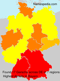 Surname Garscha in Germany Surname Garscha in Germany