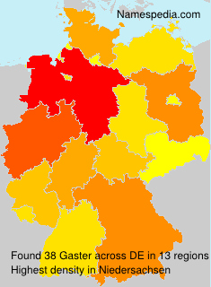 Surname Gaster in Germany Surname Gaster in Germany