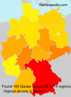 Surname Gaube in Germany Surname Gaube in Germany