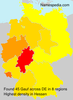 Surname Gauf in Germany Surname Gauf in Germany