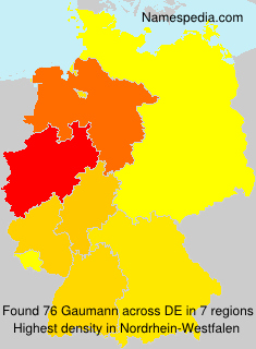 Surname Gaumann in Germany Surname Gaumann in Germany