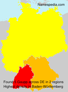 Surname Gaupp in Germany Surname Gaupp in Germany