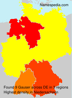 Surname Gauser in Germany Surname Gauser in Germany