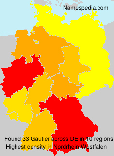 Surname Gautier in Germany Surname Gautier in Germany