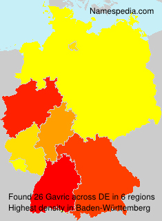 Surname Gavric in Germany Surname Gavric in Germany