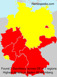 Surname Gavrilescu in Germany Surname Gavrilescu in Germany
