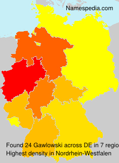 Surname Gawlowski in Germany Surname Gawlowski in Germany