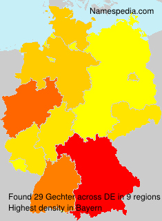 Surname Gechter in Germany Surname Gechter in Germany