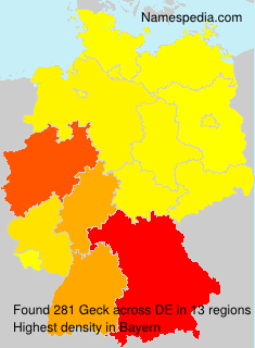 Surname Geck in Germany Surname Geck in Germany