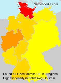 Surname Geest in Germany Surname Geest in Germany