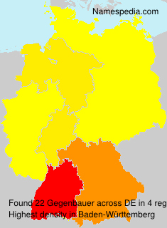 Surname Gegenbauer in Germany Surname Gegenbauer in Germany