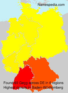 Surname Gegg in Germany Surname Gegg in Germany