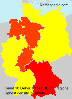 Surname Geher in Germany Surname Geher in Germany