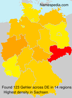 Surname Gehler in Germany Surname Gehler in Germany
