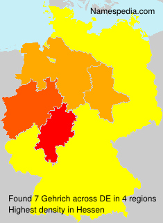 Surname Gehrich in Germany Surname Gehrich in Germany