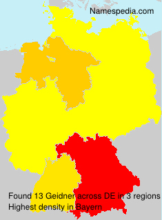 Surname Geidner in Germany Surname Geidner in Germany