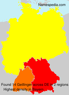 Surname Geillinger in Germany Surname Geillinger in Germany