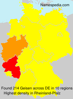Surname Geisen in Germany Surname Geisen in Germany