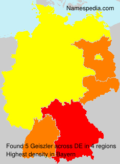 Surname Geiszler in Germany Surname Geiszler in Germany