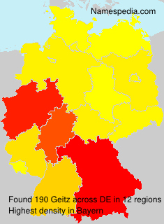 Surname Geitz in Germany Surname Geitz in Germany