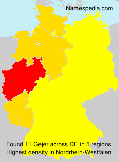 Surname Gejer in Germany Surname Gejer in Germany