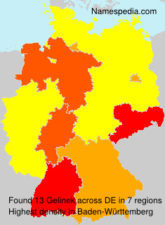 Surname Gelinek in Germany Surname Gelinek in Germany