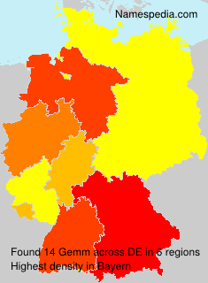 Surname Gemm in Germany Surname Gemm in Germany