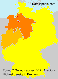Surname Genoux in Germany