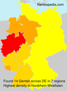 Surname Gentek in Germany Surname Gentek in Germany