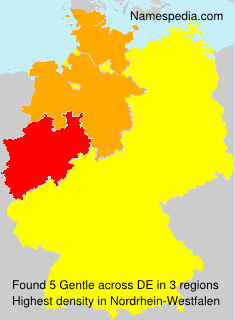 Surname Gentle in Germany Surname Gentle in Germany