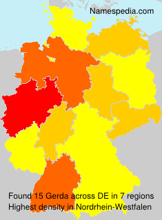 Surname Gerda in Germany Surname Gerda in Germany