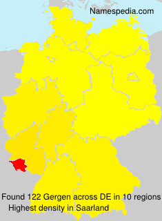 Surname Gergen in Germany Surname Gergen in Germany