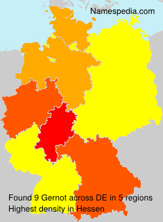 Surname Gernot in Germany Surname Gernot in Germany