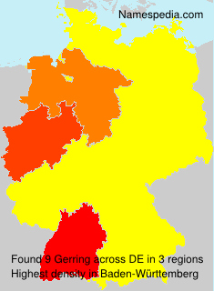 Surname Gerring in Germany Surname Gerring in Germany