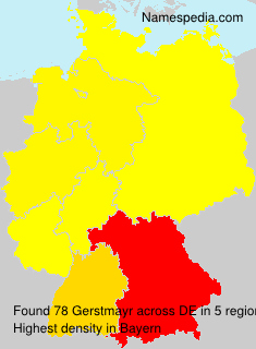 Surname Gerstmayr in Germany Surname Gerstmayr in Germany
