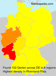 Surname Gerten in Germany Surname Gerten in Germany