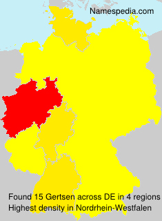 Surname Gertsen in Germany Surname Gertsen in Germany