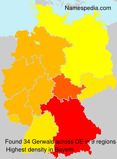 Surname Gerwald in Germany Surname Gerwald in Germany