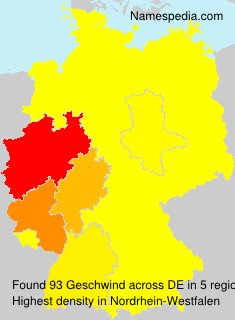Surname Geschwind in Germany Surname Geschwind in Germany