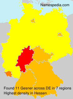 Surname Gesner in Germany Surname Gesner in Germany