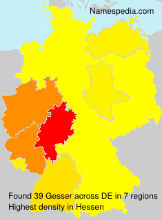 Surname Gesser in Germany Surname Gesser in Germany