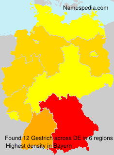 Surname Gestrich in Germany Surname Gestrich in Germany