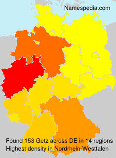 Surname Getz in Germany Surname Getz in Germany